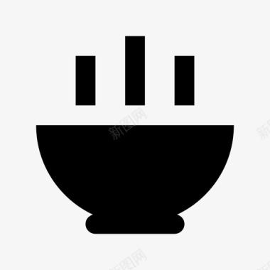 碗汤碗粥图标图标