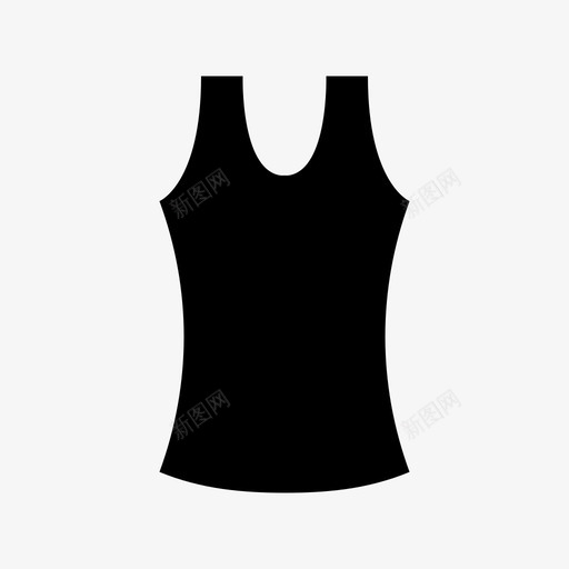 背心夏装服装图标svg_新图网 https://ixintu.com 夏装 女式上衣 服装 服装材料设计图标 背心 衬衫