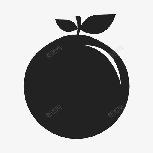 橘子吃食物图标svg_新图网 https://ixintu.com 健康 吃 橘子 橙汁 水果 甜味 食物