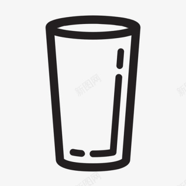 品脱玻璃杯饮料和容器图标图标