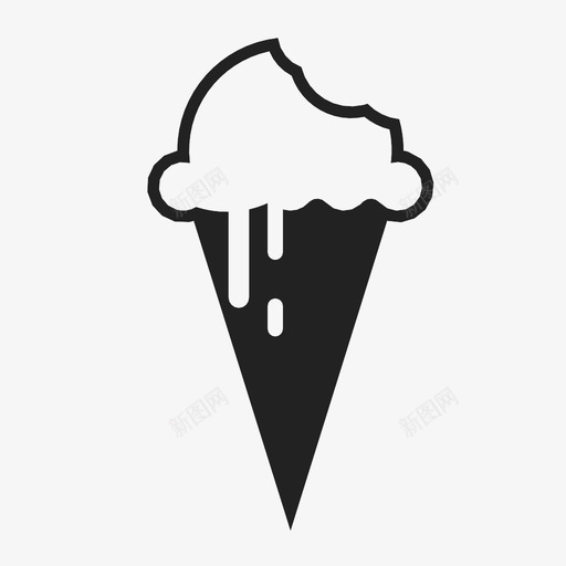 冰淇淋筒夏天草莓图标svg_新图网 https://ixintu.com 冰淇淋筒 冷的 勺子 夏天 柠檬 水果 热的 甜的 草莓 食物