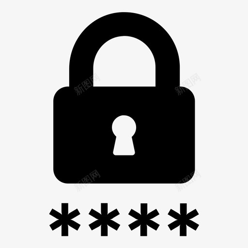 密码安全受保护图标svg_新图网 https://ixintu.com 保留 出售 加密 受保护 否 安全 密码 粗体 锁定 黄金