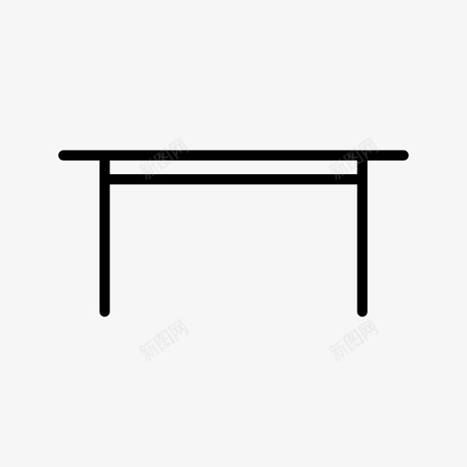 桌子家具厨房图标svg_新图网 https://ixintu.com 厨房 室内图标集 家具 平台 支架 桌子 立管 表面