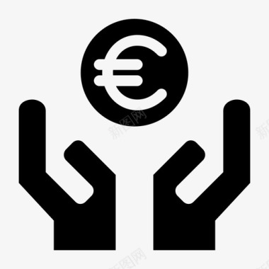 接收欧元开始省钱图标图标