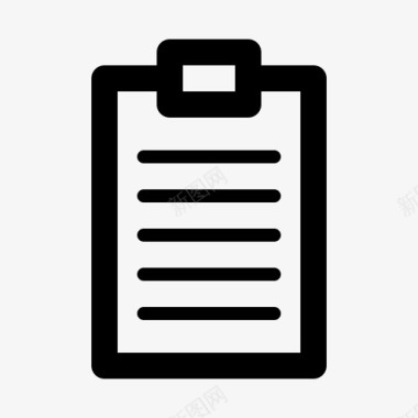 剪贴板减法信号图标图标