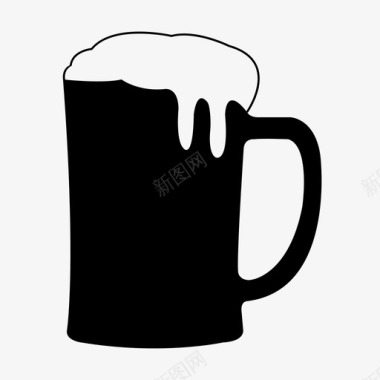 啤酒聚会饮料从谈判图标图标