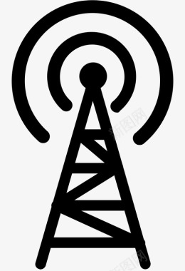无线电发射塔图标图标