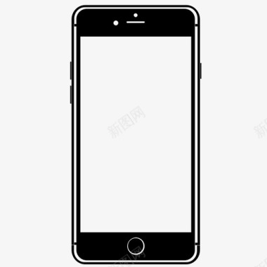 苹果iphone6s黑色图标图标