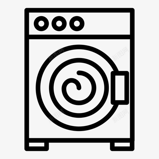 洗衣机干净干净的衣服图标svg_新图网 https://ixintu.com 干净 干净的衣服 水 洗衣机 清洁 纺纱 肥皂