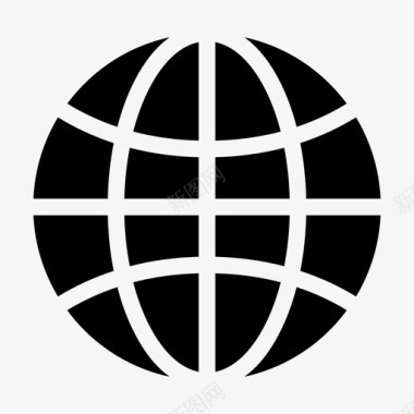 地球地图集全球图标图标