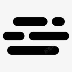 重云雾风天气图标高清图片