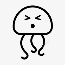 受伤海洋生物伤害海洋生物身体图标高清图片