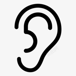 耳朵上有标记耳朵多个更多图标高清图片