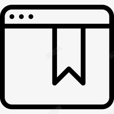 书签应用程序windows和应用程序行图标图标