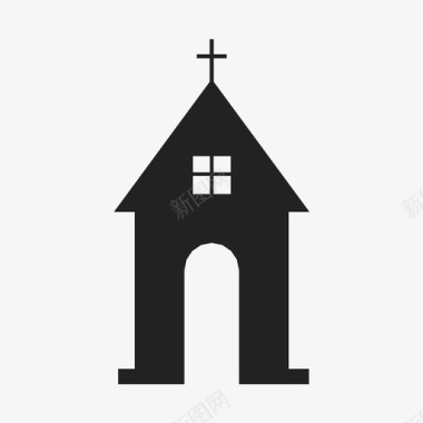 教堂天主教徒耶稣图标图标