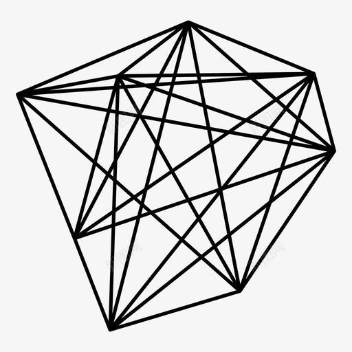 顶点图形空间形状图标svg_新图网 https://ixintu.com 几何 几何体 多面 多面体 形状 数学 点 空间 菱形 角形 顶点图形