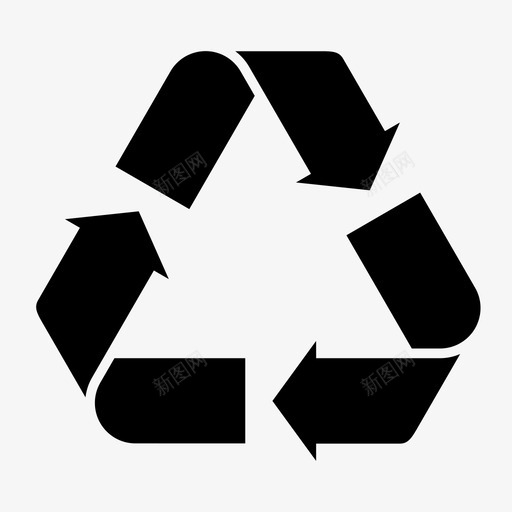 回收再利用减少图标svg_新图网 https://ixintu.com 再利用 减少 加工 可回收 回收 地球 塑料 大 环境