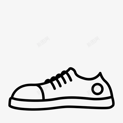 运动鞋鞋跑鞋图标svg_新图网 https://ixintu.com 全明星 匡威 网球鞋 跑鞋 运动鞋 鞋 鞋类 高帮鞋