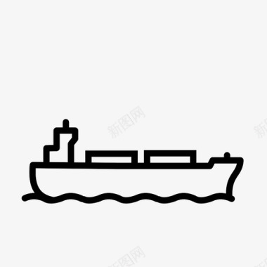 散货船交通标志图标图标