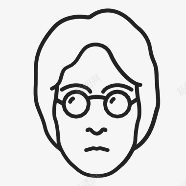 约翰列侬歌手音乐家图标图标