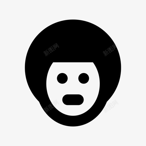 卡通脸人物头像材质标图标svg_新图网 https://ixintu.com 人物头像材质设计图标 卡通脸