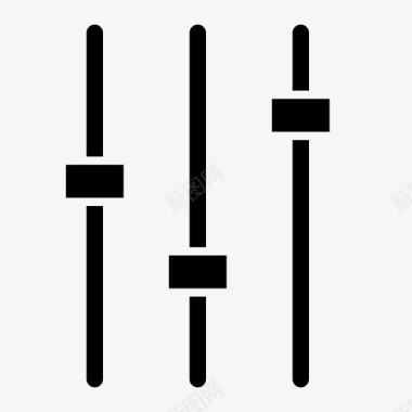 混音板频道电平音量控制图标图标