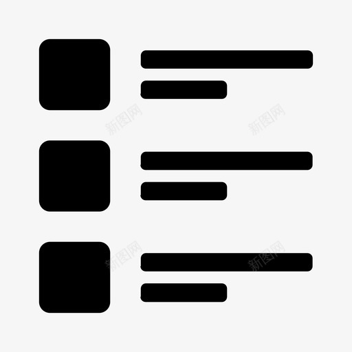 列表样式位置图标svg_新图网 https://ixintu.com 位置 列表 文本 样式 格式 检查表 注释 符号第4卷 集合 项目符号列表