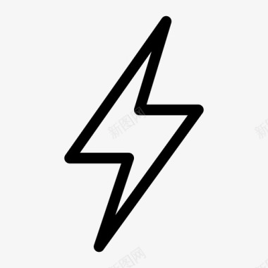 闪电电能图标图标