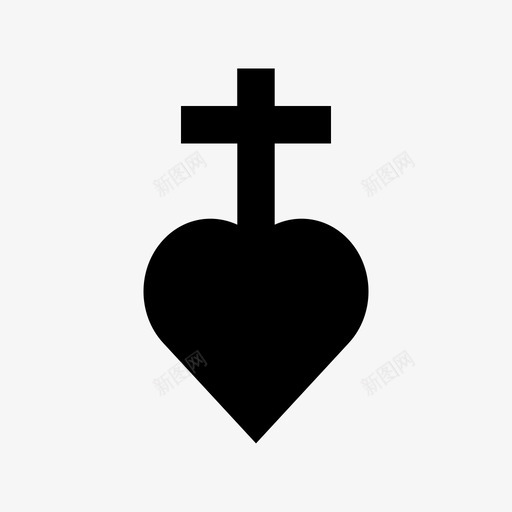 心与十字架耶稣之爱耶稣在我心中图标svg_新图网 https://ixintu.com 十字架与心 圣十字架 圣诞与复活节材料设计图标 心与十字架 心形 快乐 耶稣之爱 耶稣在我心中 黄金