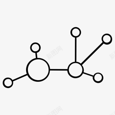 分子分子几何学图标图标