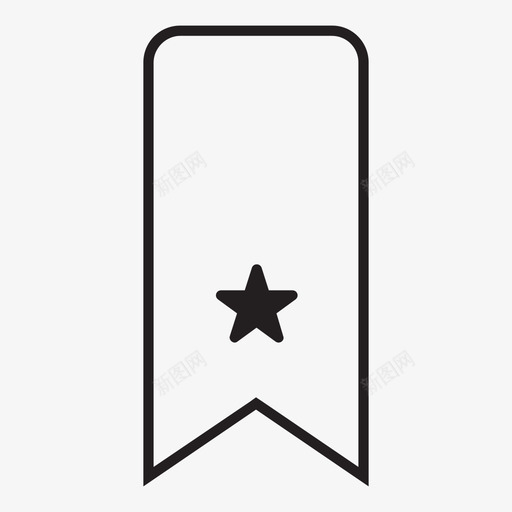书签最佳页面书签星图标svg_新图网 https://ixintu.com 书签 书签星 保存 最佳页面 标记 记住