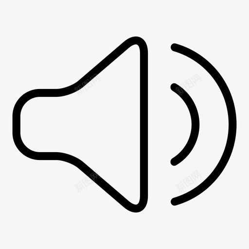扬声器声音音乐图标svg_新图网 https://ixintu.com 制造 听 声音 大声 广播 扬声器 薄轮廓用户界面 音乐 音量 音频