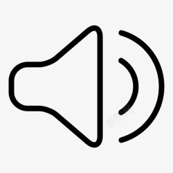 听广播扬声器声音音乐图标高清图片