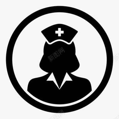 护士运输开放图标图标