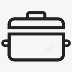 厨师采购产品炊具米饭餐厅图标高清图片