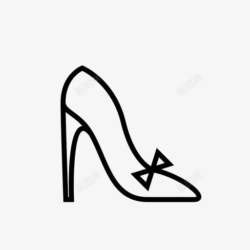 高跟鞋女士身高图标svg_新图网 https://ixintu.com 女士 时尚 猫步 童装 脚 身高 高跟鞋