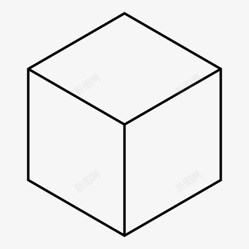 立方体几何学意象图标svg_新图网 https://ixintu.com 几何学 意象 柏拉图式 神圣 神圣几何学 立体 立方体