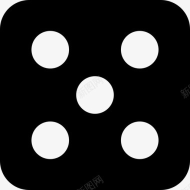 五点骰子运动宇宙图标图标
