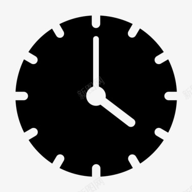 时钟12小时分钟图标图标
