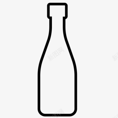 酒瓶汽水玻璃容器图标图标