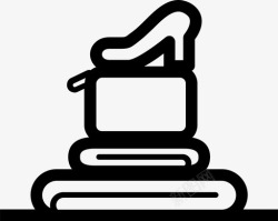 折叠盒包盒化妆品图标高清图片