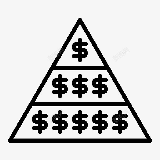 需要金字塔美元减法图标svg_新图网 https://ixintu.com 业务 减法 删除 另一个 添加 美元 转发 金字塔方案 金融金字塔 需要金字塔
