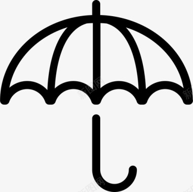 伞减法信号图标图标