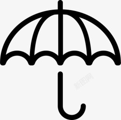 露营伞伞减法信号图标高清图片