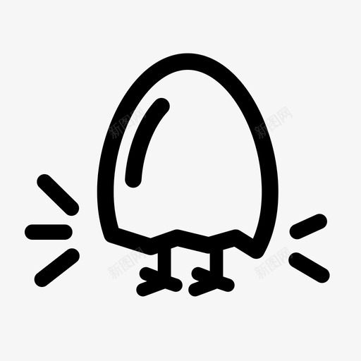 孵化新生孵化器图标svg_新图网 https://ixintu.com 出生 嗨 孵化 孵化器 新生 碎蛋 蛋 醒醒 鸡 鸭