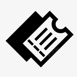 火车票入场券票证代金券火车票图标高清图片