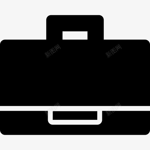 黑色手提箱工具和用具酷酷图标svg_新图网 https://ixintu.com 工具和用具 酷酷图标 黑色手提箱
