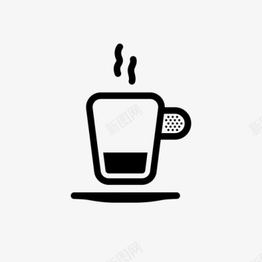 咖啡杯蒸汽滚烫图标图标