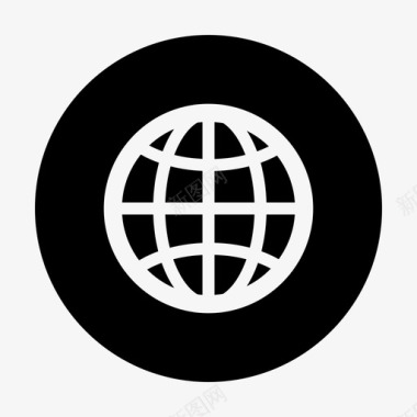全球球形极点图标图标