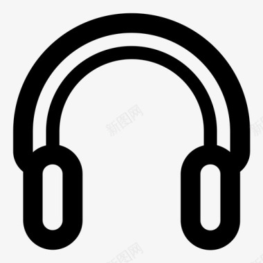 耳机听筒听音乐图标图标